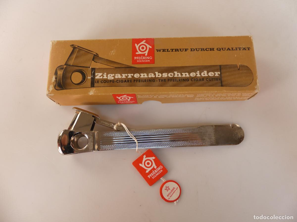Coleccionismo: CORTADOR DE CIGARROS CON CAJA ORIGINAL