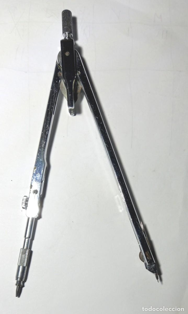 Coleccionismo: Compas de acero para dibujo - Foto 2