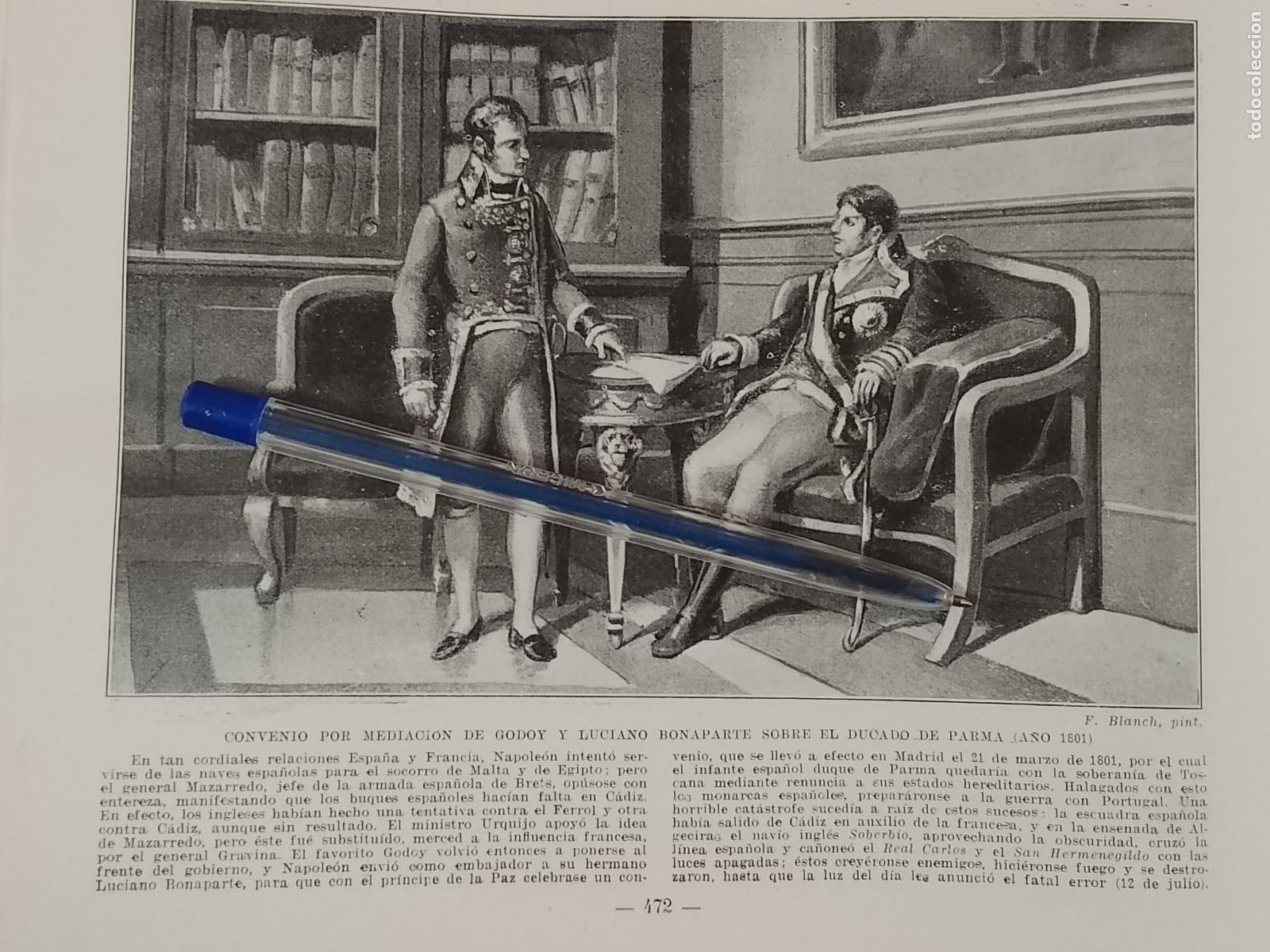 Coleccionismo: HOJA PUBLICACION - MILITAR - CONVENIO MEDITACION DE GODOY Y LUCIANO BONAPARTE DUCADO DE PARMA 1801