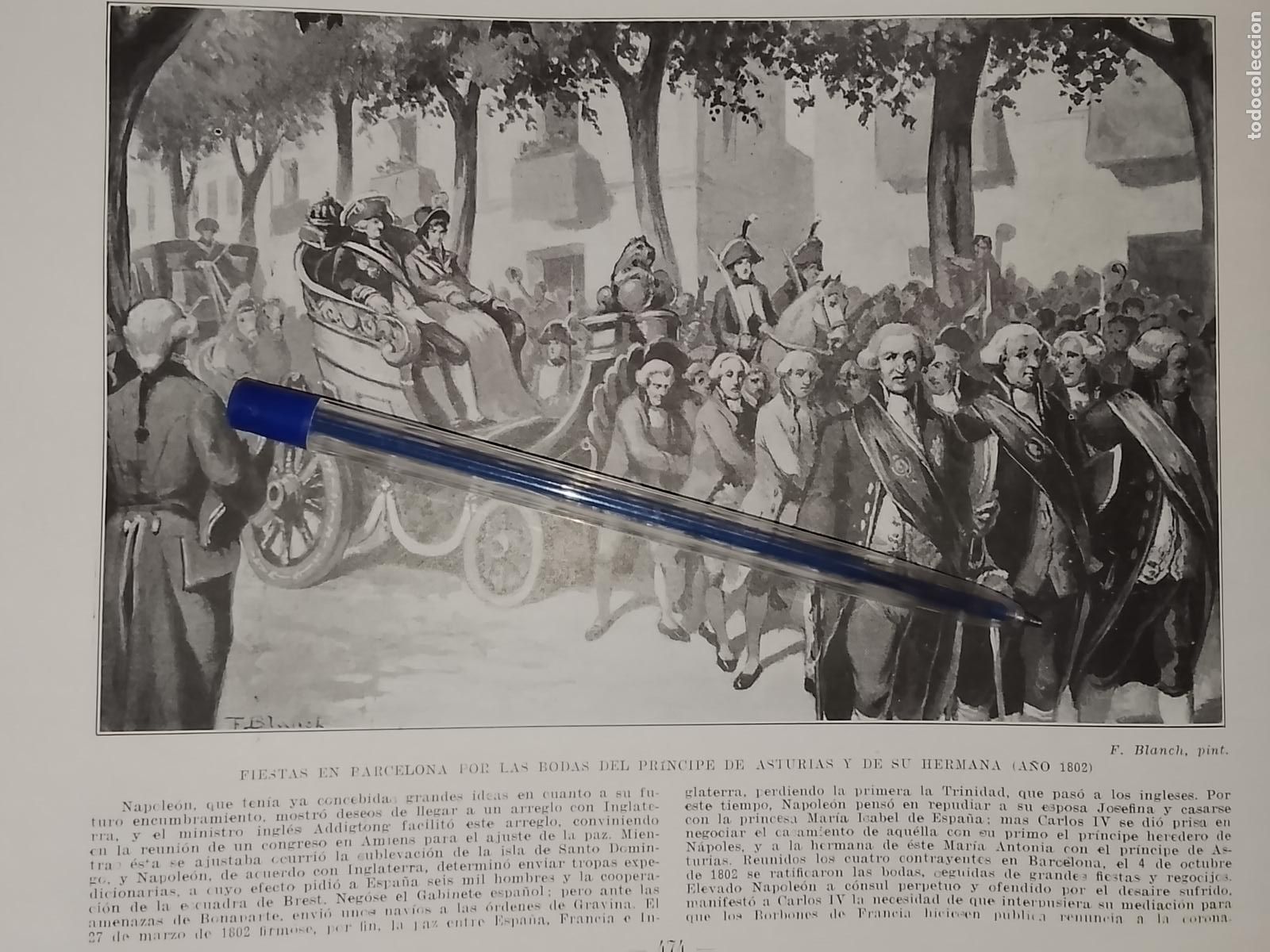 Coleccionismo: HOJA PUBLICACION - MILITAR - FIESTAS BARCELONA BODA PRINCIPE DE ASTURIAS Y HERMANA 1802 A&Ntilde;O