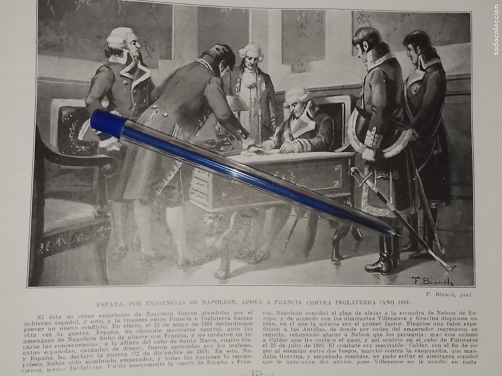 Coleccionismo: HOJA PUBLICACION - MILITAR - ESPA&Ntilde;A EXIGENCIAS DE NAPOLEON APOYA FRANCIA CONTRA INGLATERRA 1804 A&Ntilde;O