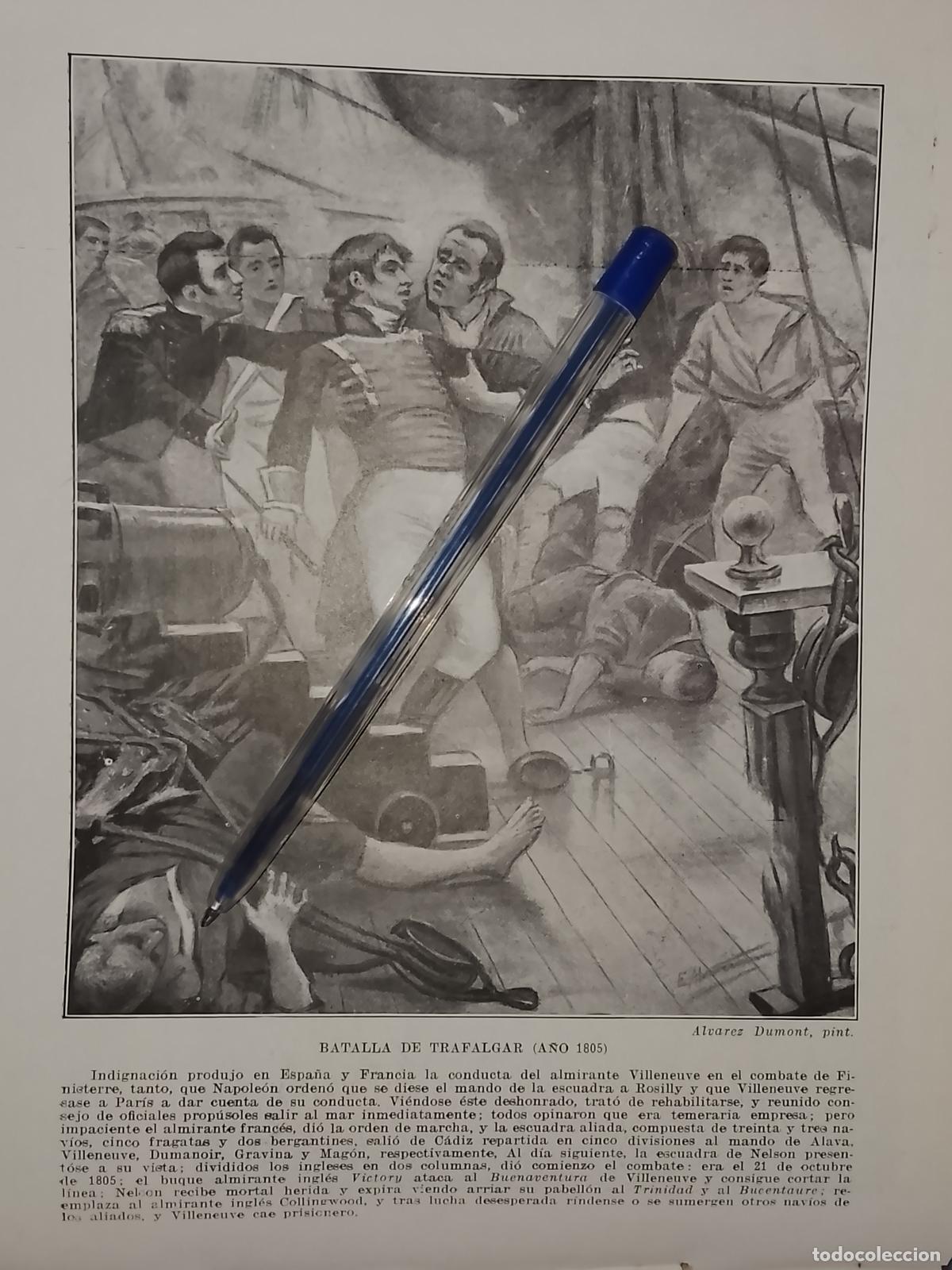 Coleccionismo: HOJA PUBLICACION - MILITAR - LA BATALLA DE TRAFALGAR EN EL A&Ntilde;O 1805