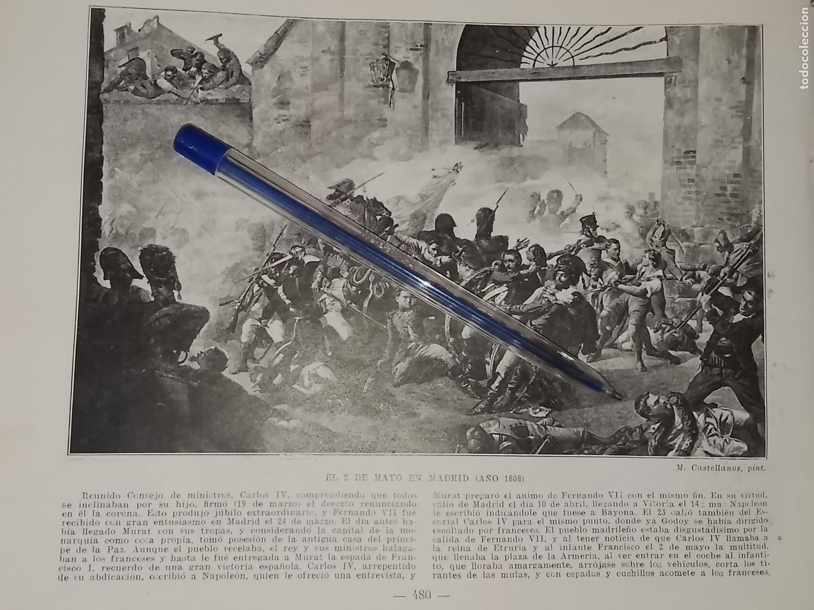 Coleccionismo: HOJA PUBLICACION - MILITAR - BATALLA DE EL 2 DE MAYO EN MADRID EN EL A&Ntilde;O 1808