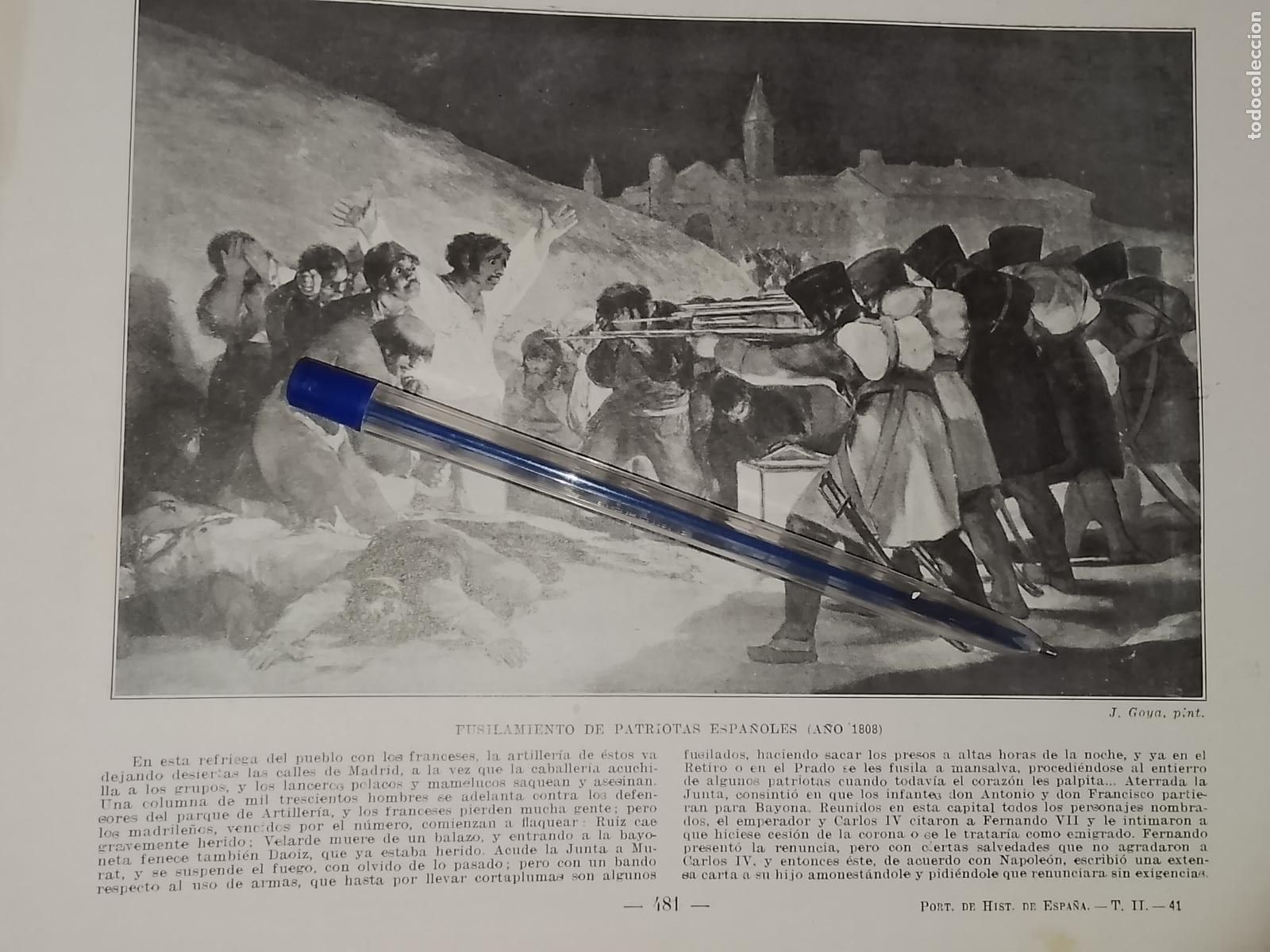 Coleccionismo: HOJA PUBLICACION - MILITAR - FUSILAMIENTO DE PATRIOTAS ESPA&Ntilde;OLES. DEL 2 3 DE MAYO A&Ntilde;O 1808