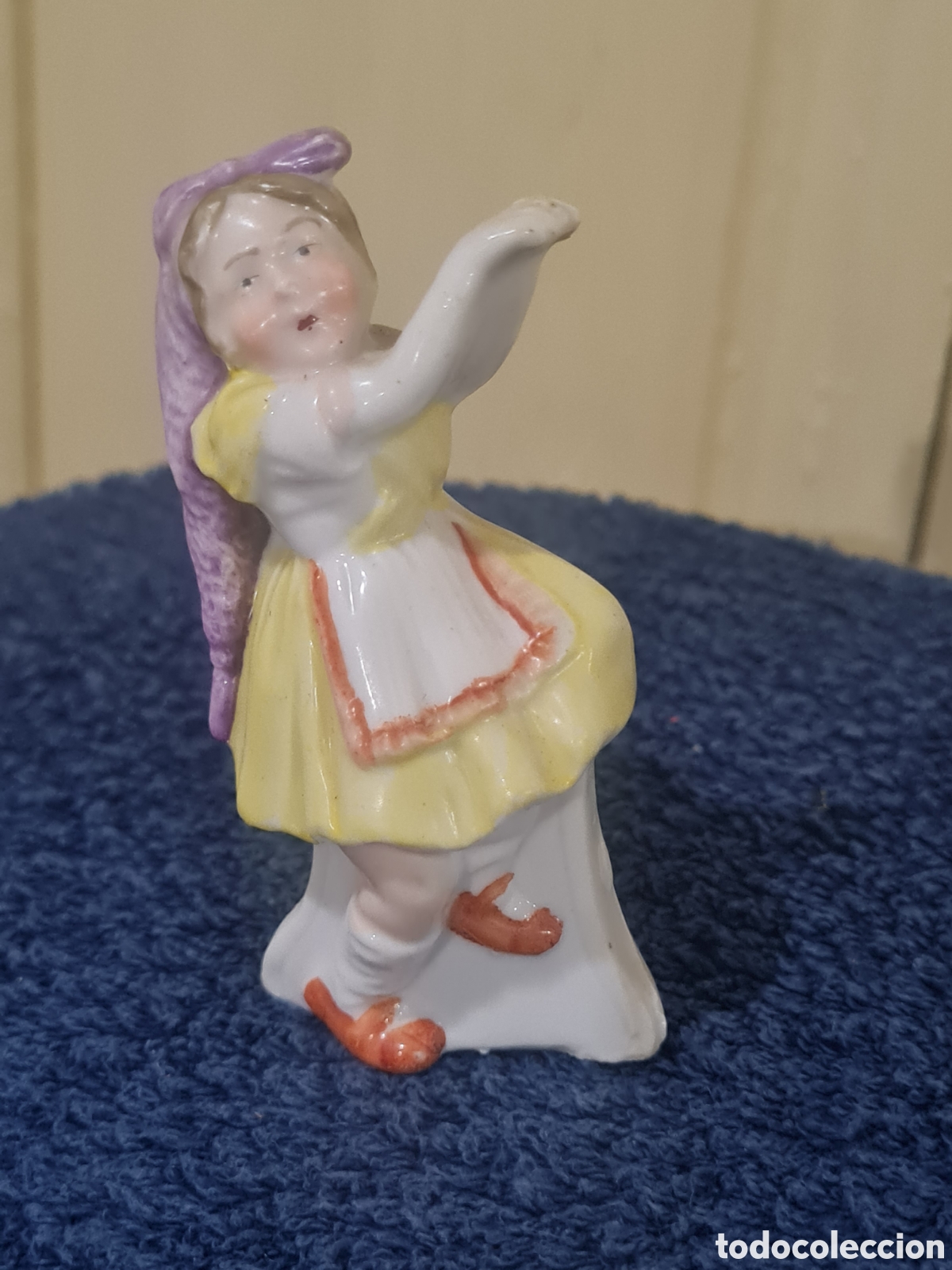 Coleccionismo: Palillero de porcelana antiguo