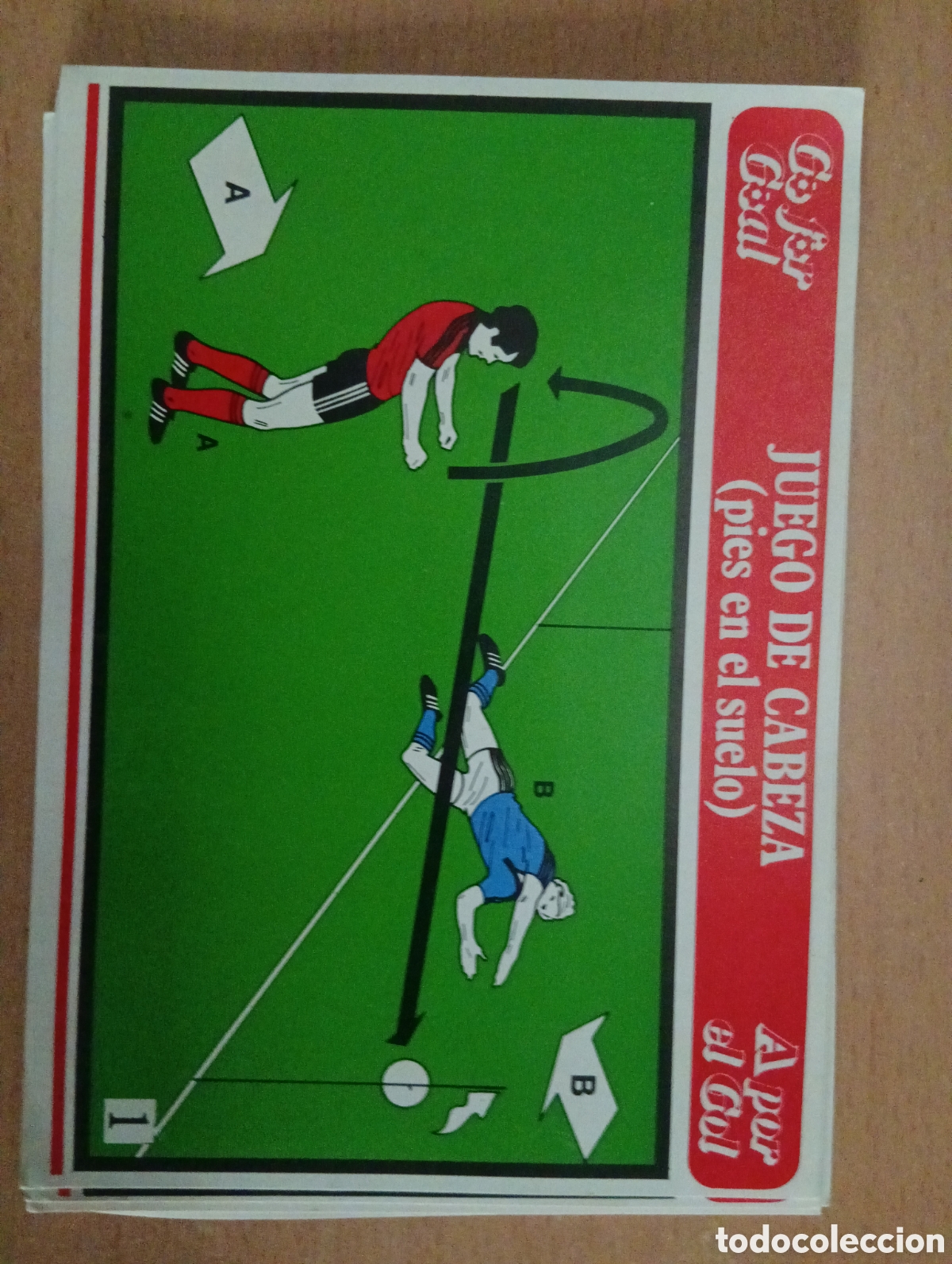 Coleccionismo: A por el gol. 6 Fichas de entrenamiento. Juego de cabeza (pies en el suelo) Coca-Cola 78