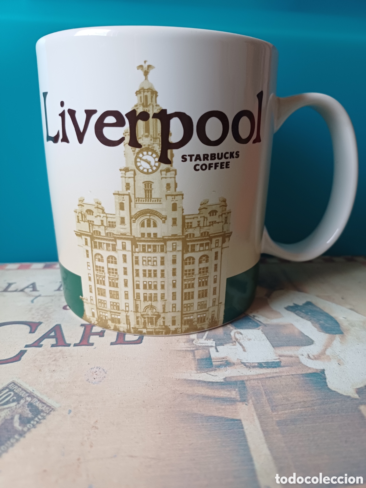 Coleccionismo: Taza Starbucks Liverpool Global Icon Series Inglaterra - Taza de cer&aacute;mica de 473 ml Coffee Mug Colec