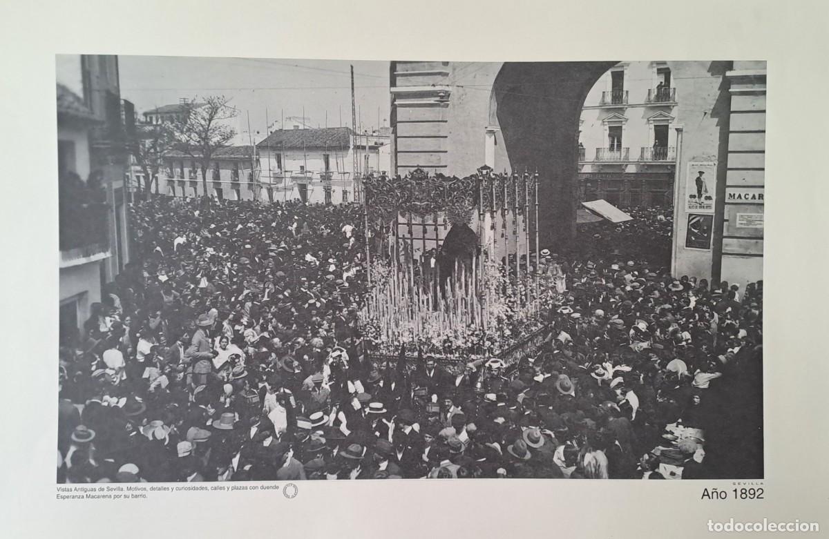Coleccionismo: REPRODUCION LAMINA VISTAS ANTIGUAS DE SEVILLA ESPERANZA MACARENA POR SU BARRIO . LAMIGRANSEV-048