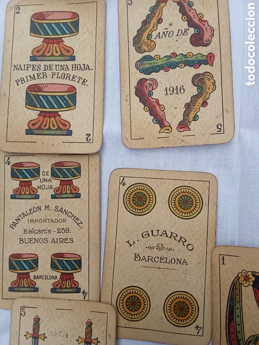 Coleccionismo: BARAJA ESPA&Ntilde;OLA ANTIGUA L.GUARRO 1916