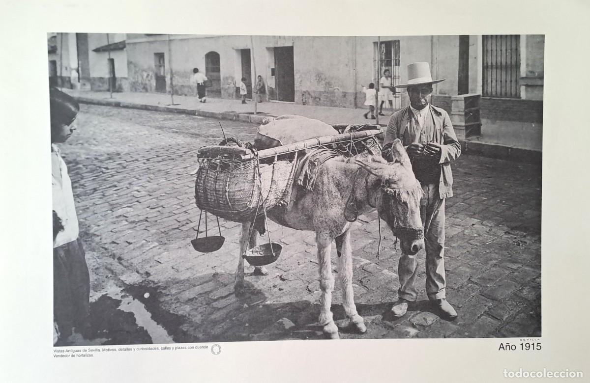 Coleccionismo: REPRODUCION LAMINA VISTAS ANTIGUAS DE SEVILLA VENDEDOR DE HORTALIZAS A&Ntilde;O 1915. LAMIGRANSEV-059