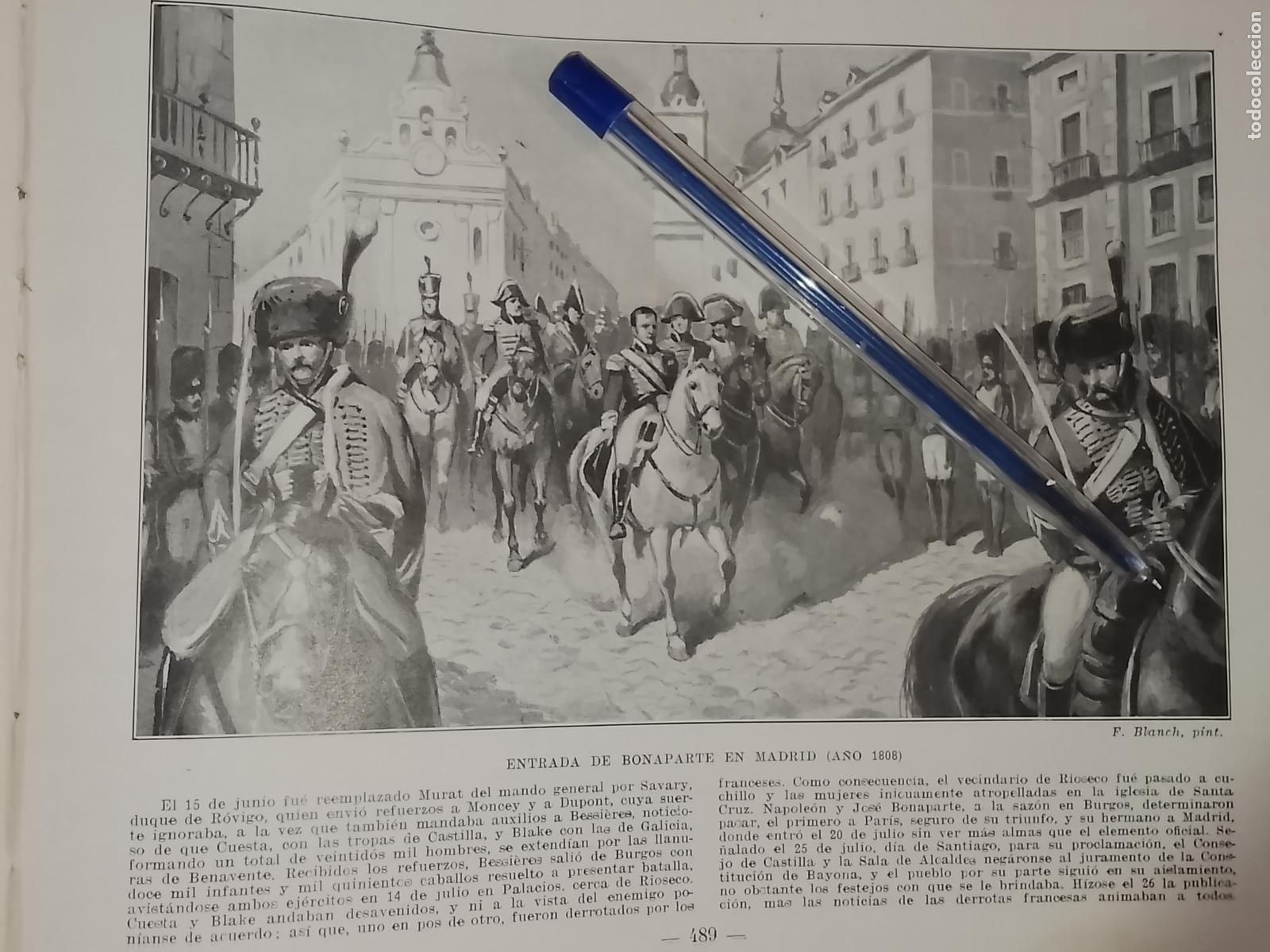 Coleccionismo: HOJA PUBLICACION - MILITAR - ENTRADA DE DE NAPOLEON BONAPARTE EN MADRID A&Ntilde;O 1808