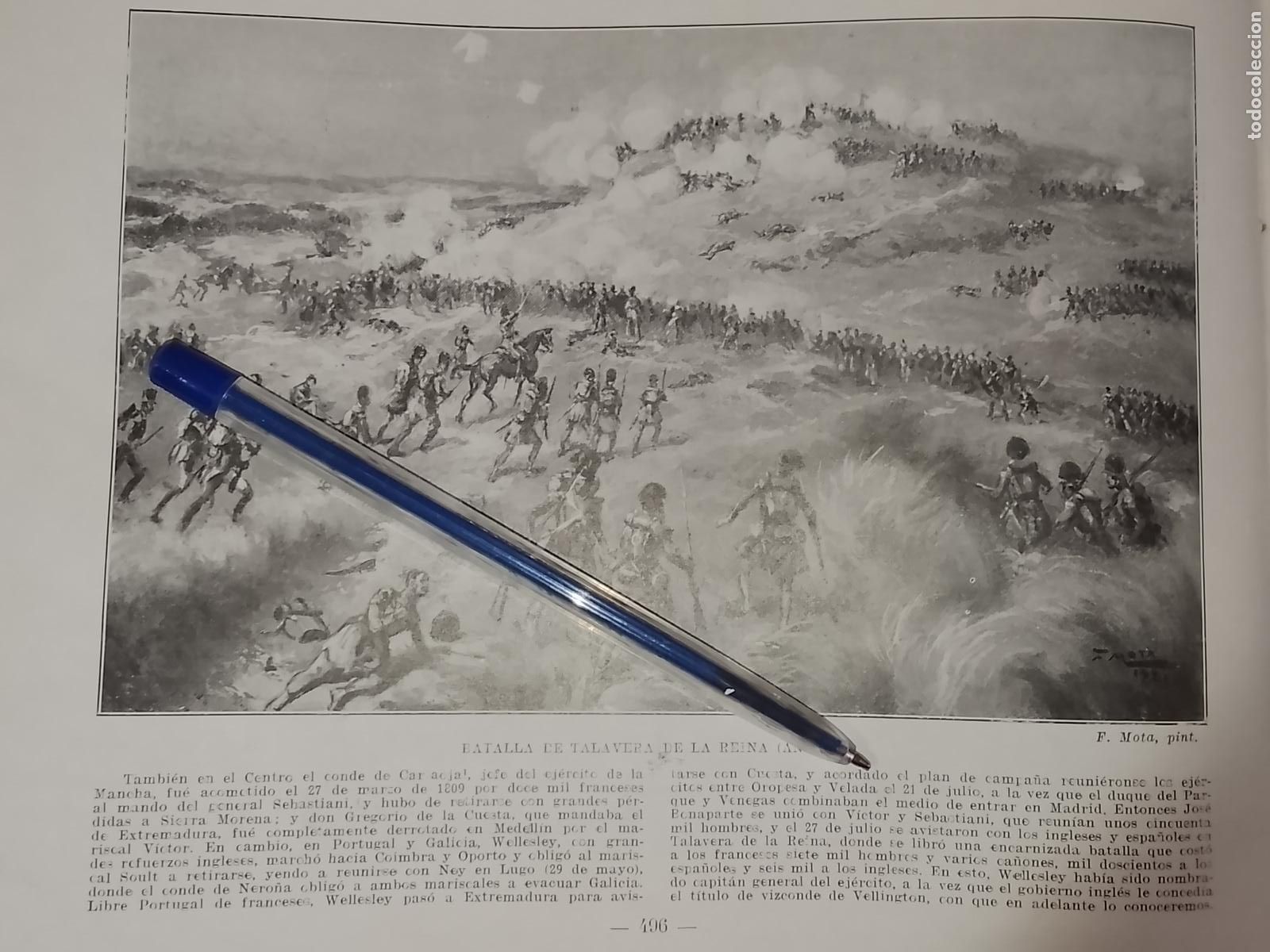 Coleccionismo: HOJA PUBLICACION - MILITAR - BATALLA DE TALAVERA DE LA REINA A A&Ntilde;O 1809