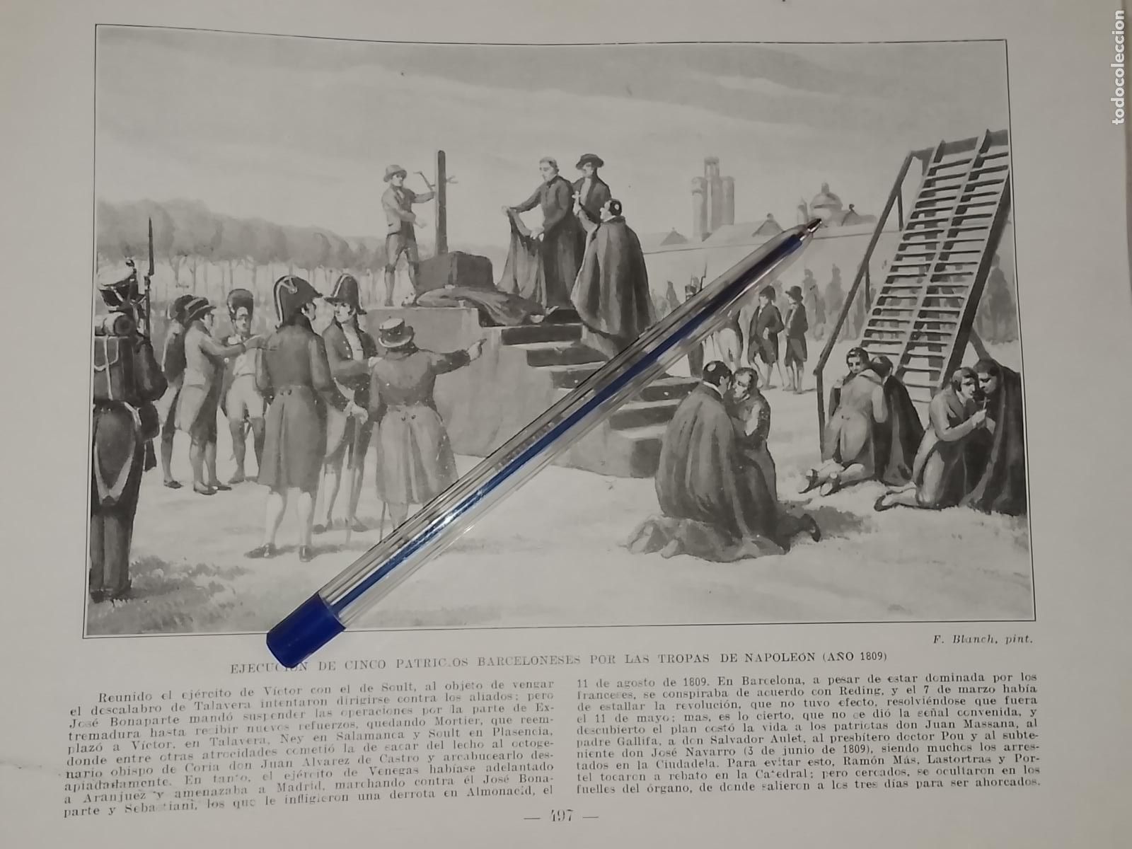 Coleccionismo: HOJA PUBLICACION - MILITAR - EJECUCION DE CINCO PATRICIOS BARCELONESES TROPAS DE NAPOLEON 1809