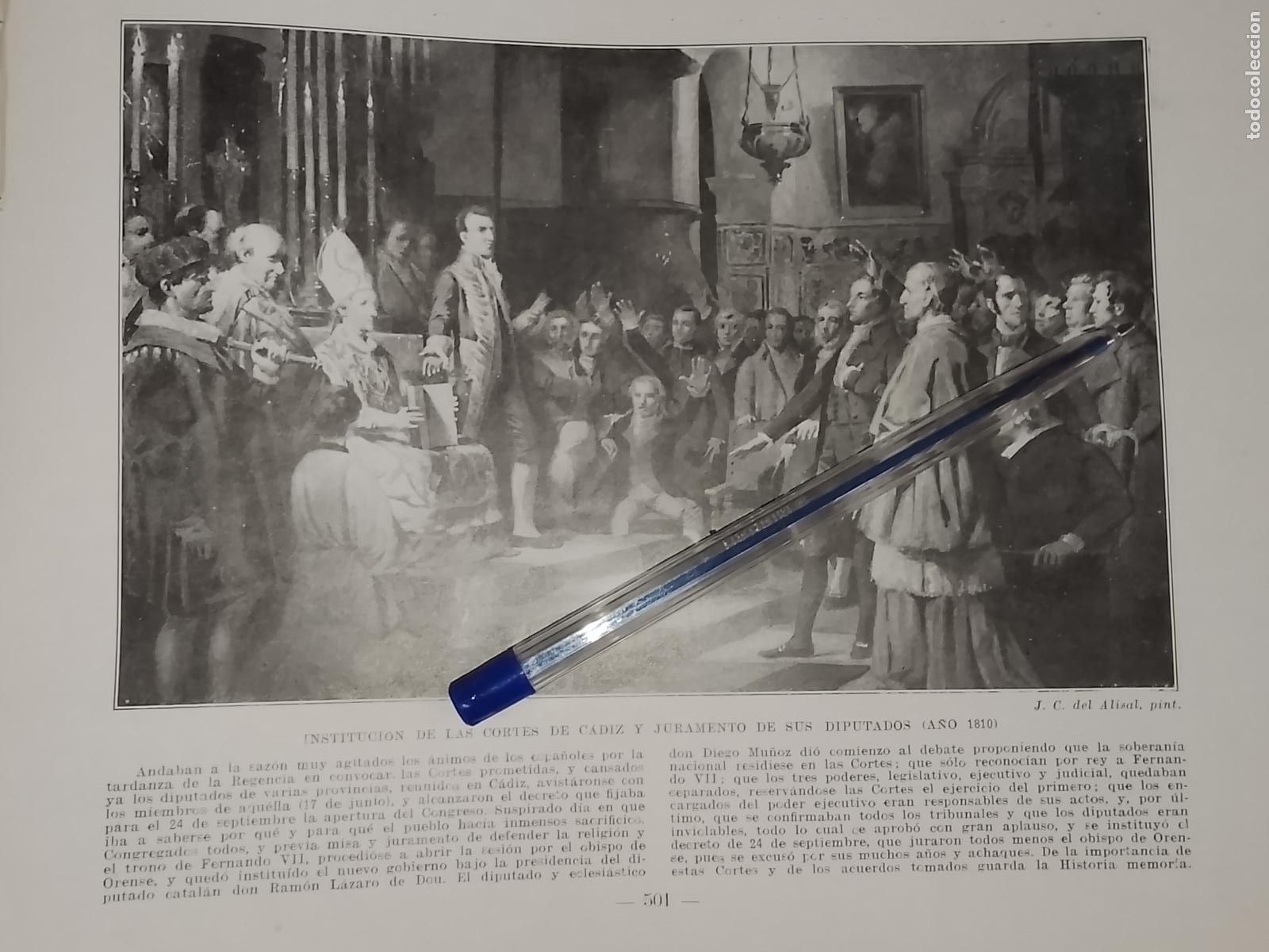 Coleccionismo: HOJA PUBLICACION - MILITAR - INSTITUCION DE LAS CORTES DE CADIZ JURAMENTO DIPUTADOS 1810