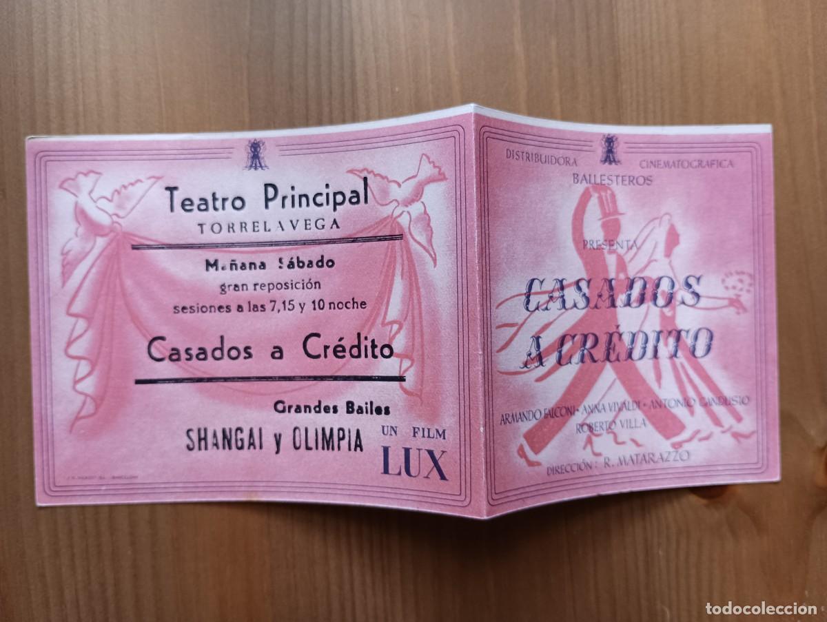 Coleccionismo: PROGRAMA DE CINE CASADOS A CREDITO - Foto 2