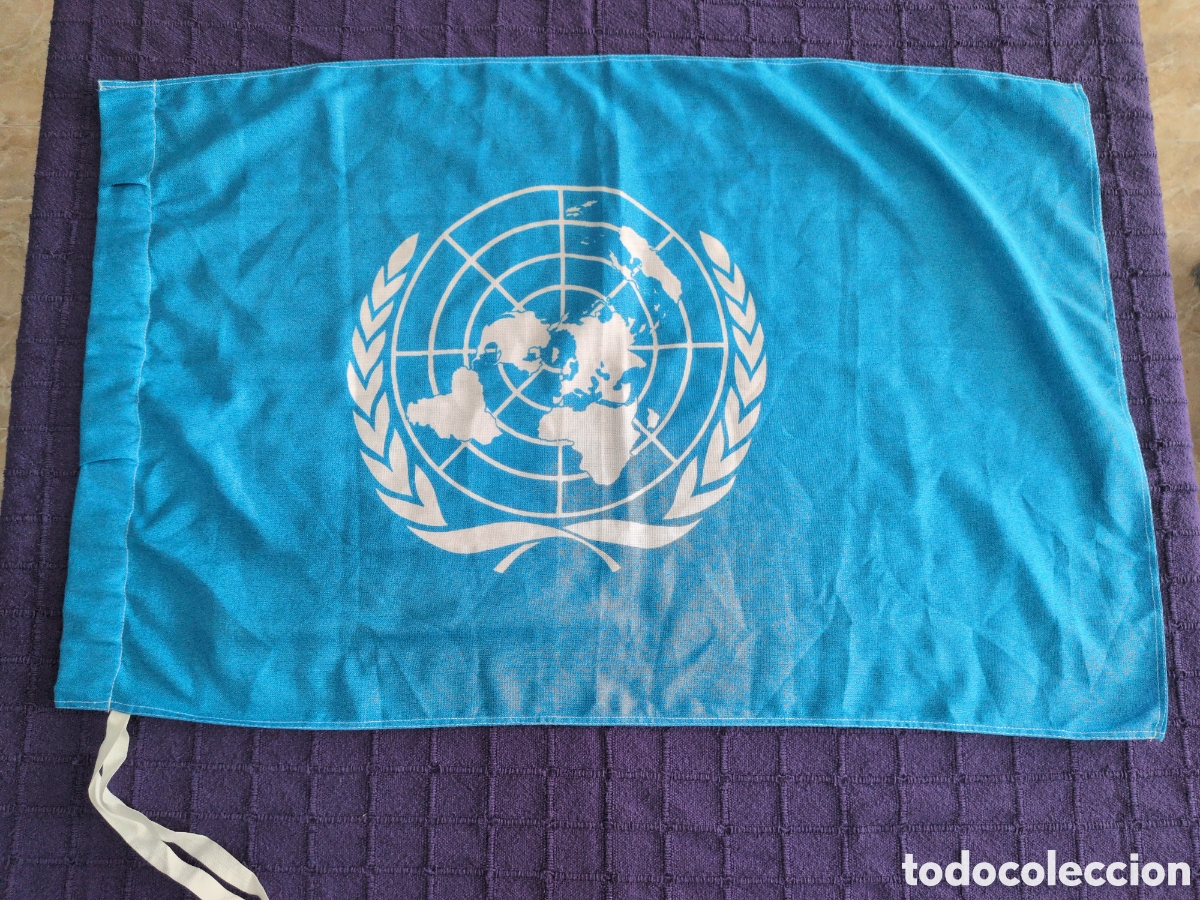 Collecting: Bandera oficial de la Organizaci&oacute;n de las Naciones Unidas (ONU).