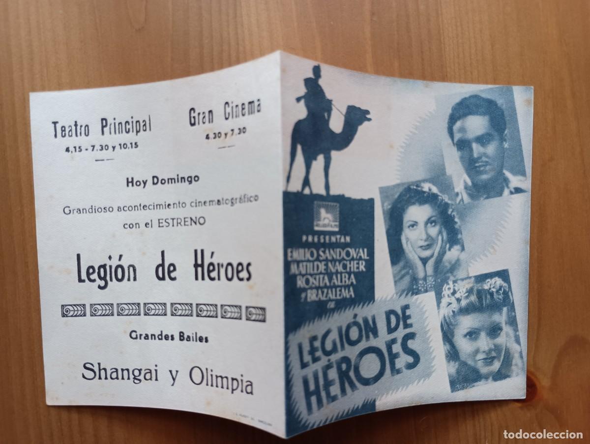 Coleccionismo: PROGRAMA DE CINE LEGION DE HEROES