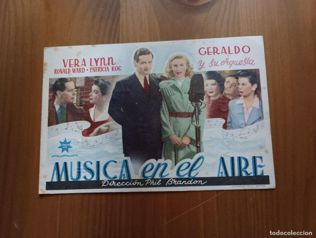 Coleccionismo: PROGRAMA DE CINE MUSICA EN EL AIRE