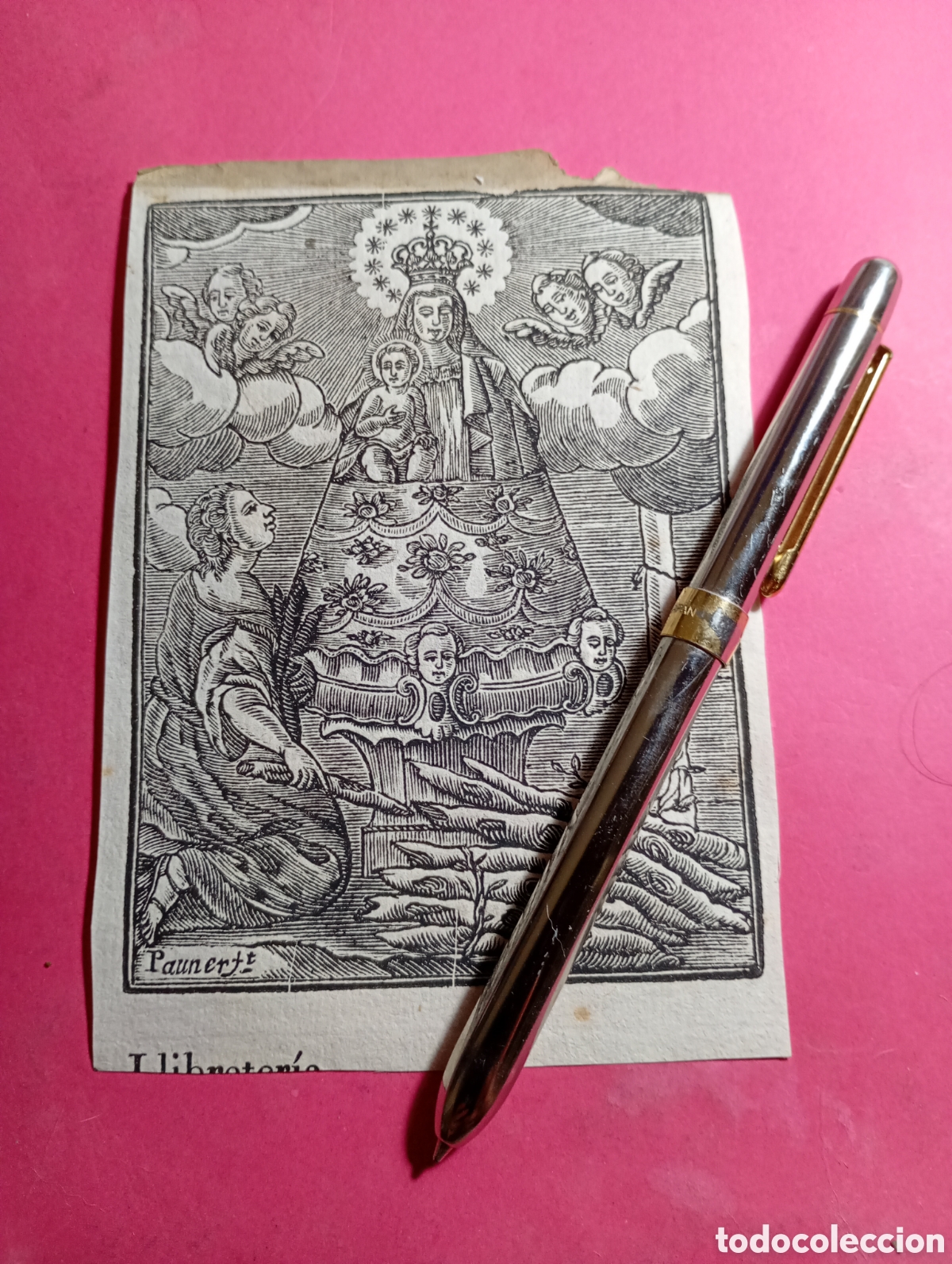 Coleccionismo: VINTAGE GRABADO B/N DE LA SANT&Iacute;SIMA VORGEN DE &iquest;....?