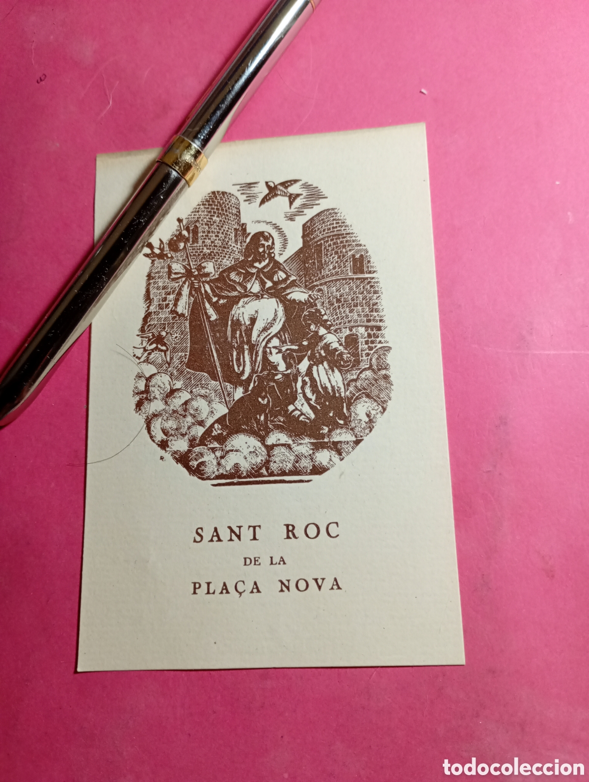 Coleccionismo: SANT ROC DE LA PLA&Ccedil;A NOVA antic i petit grabat