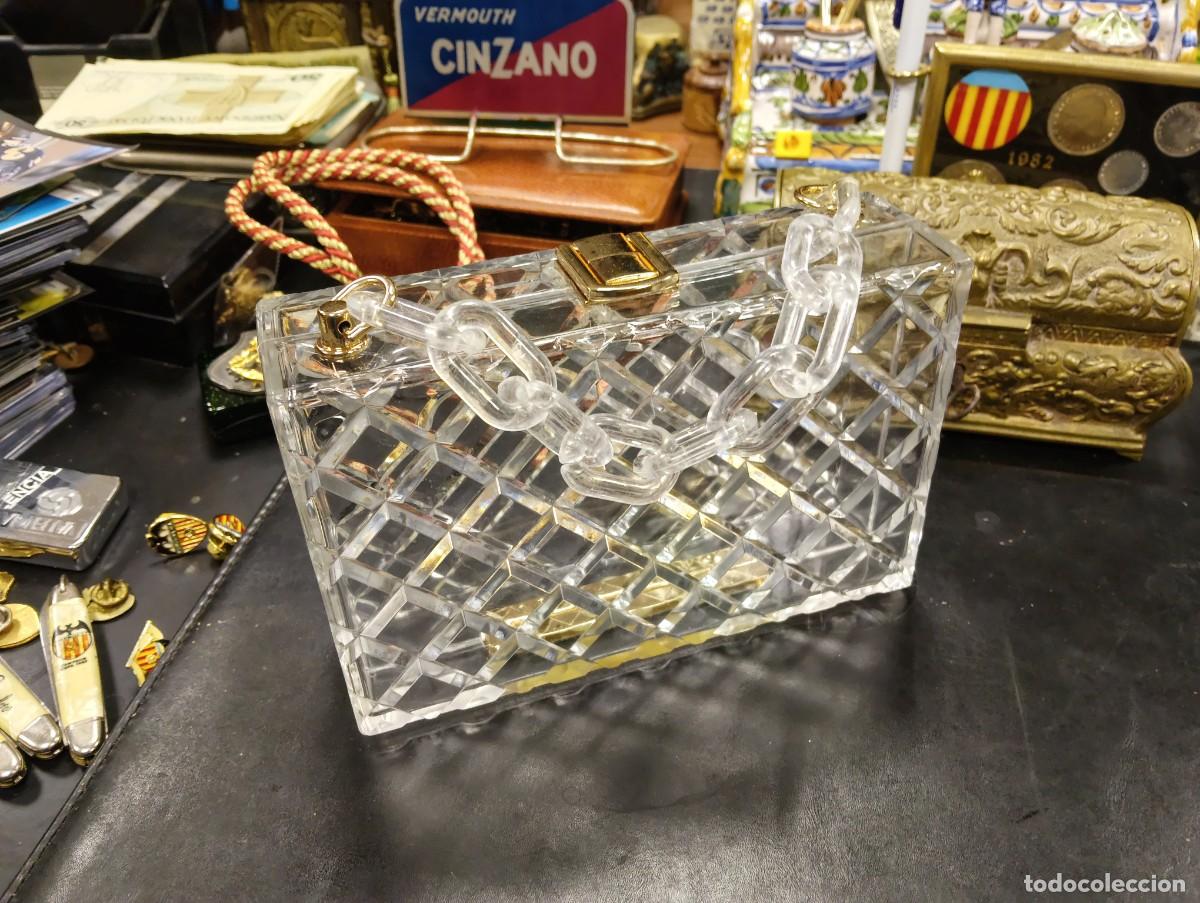 Coleccionismo: RARO Y ESTILOSO BOLSO DE METACRILATO - EFECTO CRISTAL -