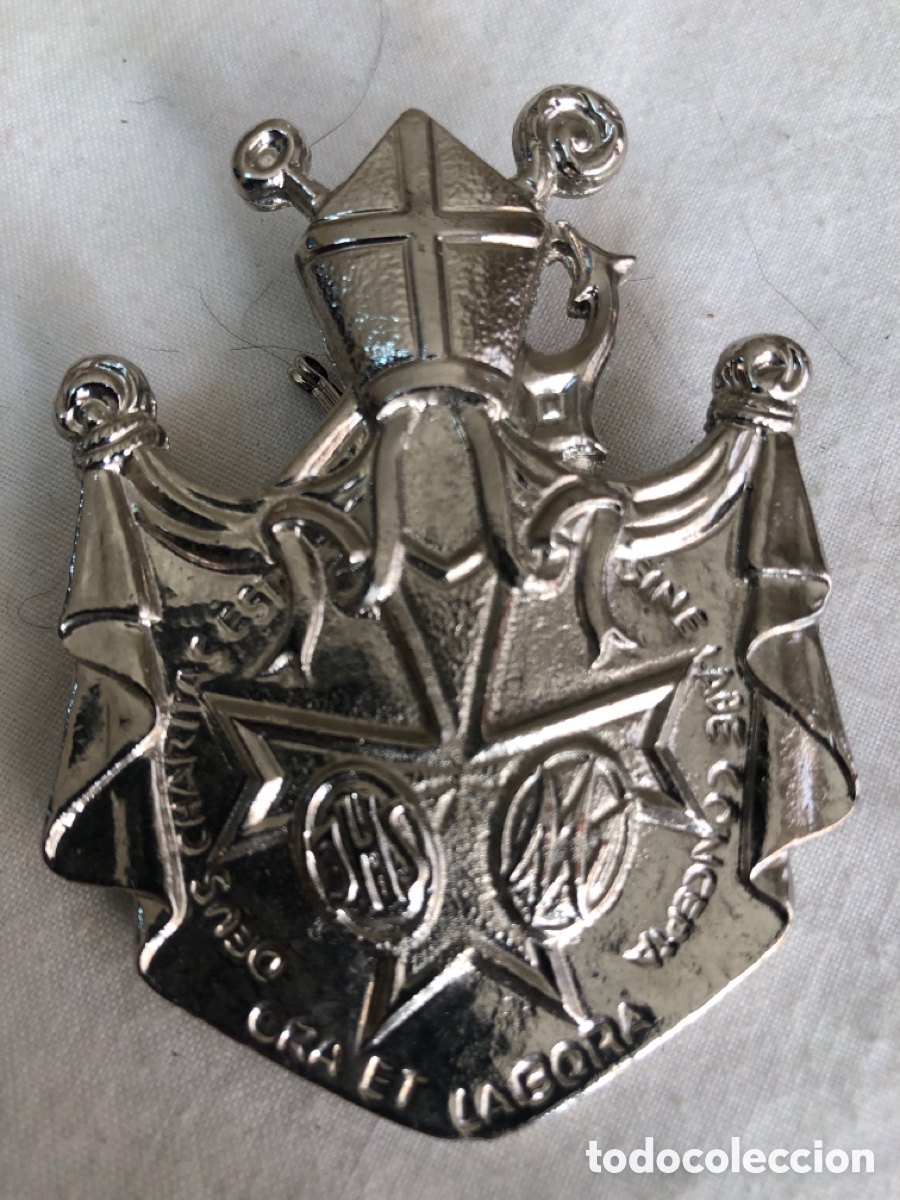 Coleccionismo: Medalla religiosa de Caballeros &ndash; gran relieve &ndash; 7 &times; 5 cm