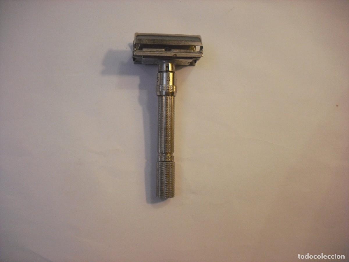 Sammeln: ANTIGUA MAQUINILLA DE AFEITAR GUILLETTE AJUSTABLE 1-9 . MADE IN USA