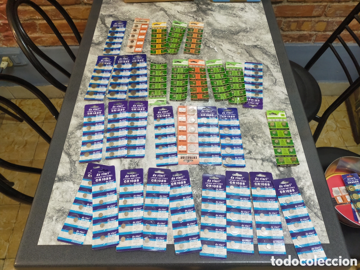 Coleccionismo: Lote Bl&iacute;steres Pilas Litio CR1220 CR1025