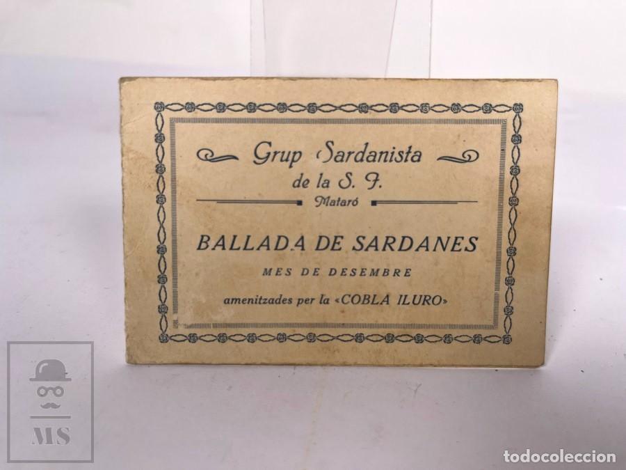 Coleccionismo: Antiguo Programa - Grup Sardanista de la Societat Iris - Matar&oacute; - Cobla Iluro.