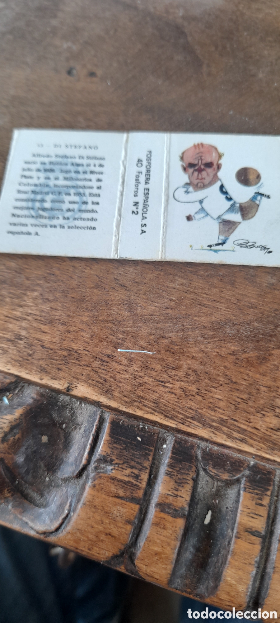 Coleccionismo: Caja de cerillas de Di Stefano n&uacute;mero 13 de Fosforera Espa&ntilde;ola