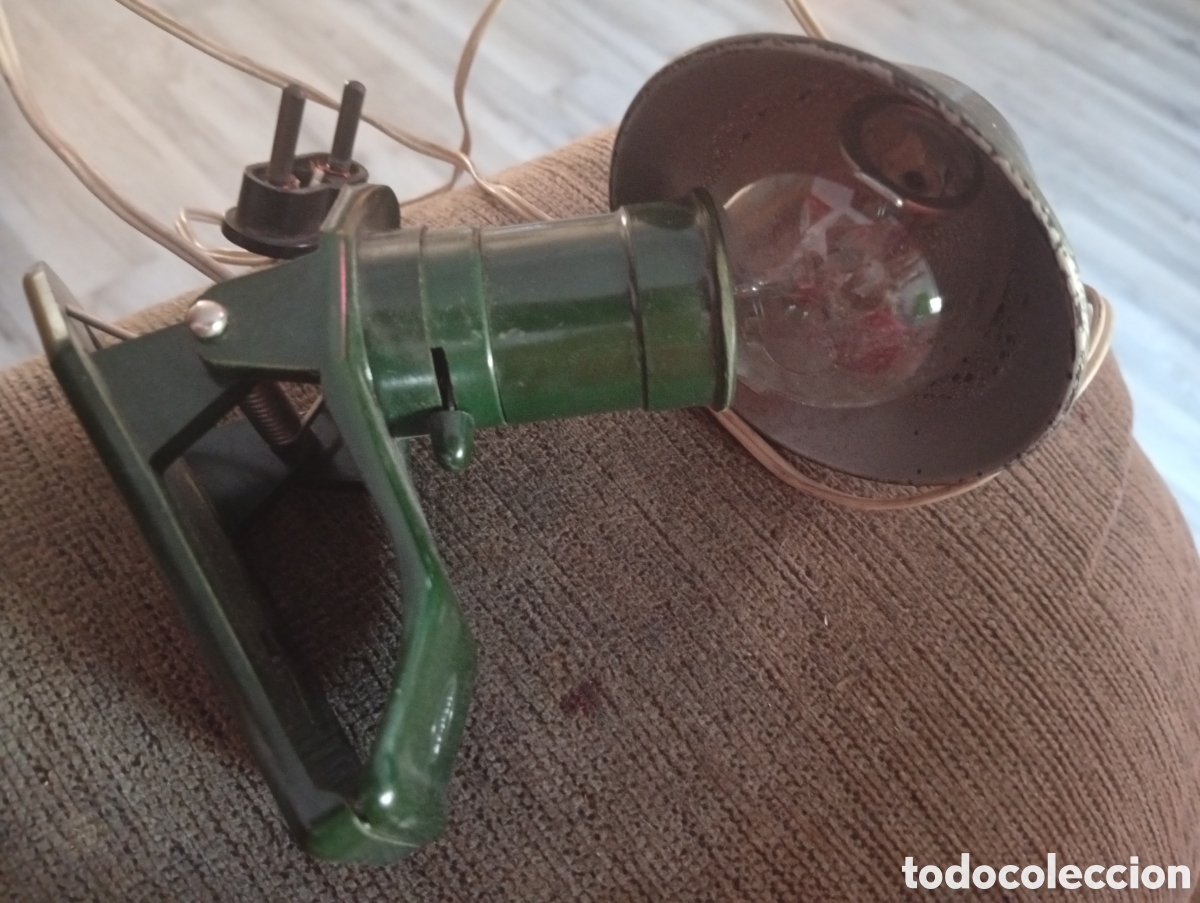 Coleccionismo: Lampara pinza buen estado - Foto 2