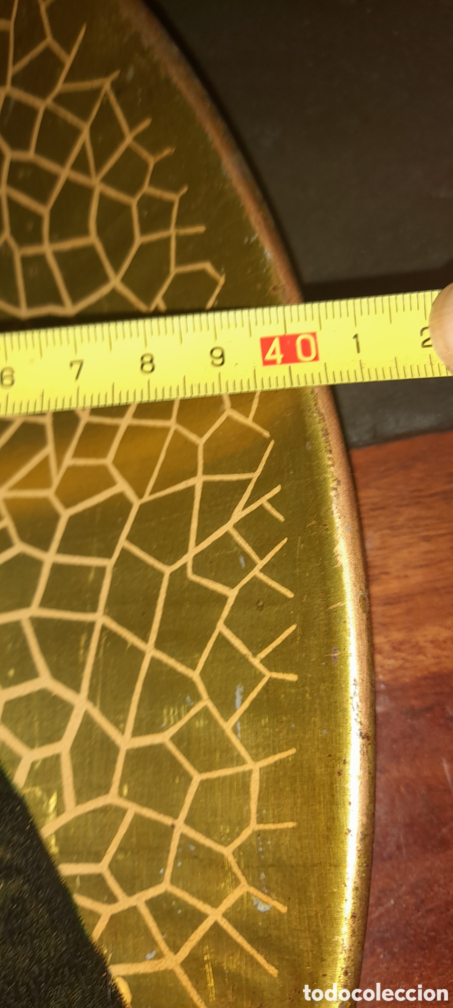 Coleccionismo: Gran plato antiguo metal - Foto 10
