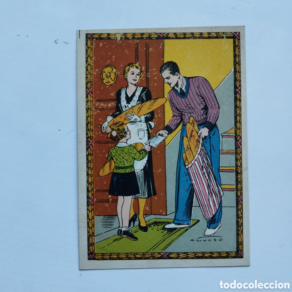 Coleccionismo: DIBUIX VICTOR AGUADO EL FORNER FELICITACI&Oacute; NADAL FELICITACI&Oacute;N NAVIDAD