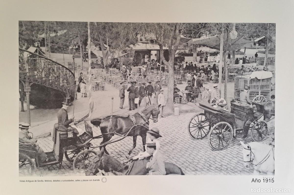 Coleccionismo: REPRODUCCION LAMINA VISTAS ANTIGUAS DE SEVILLA VISTA GENERAL A&Ntilde;O 1915 . LAMIGRANSEV-098 ,5