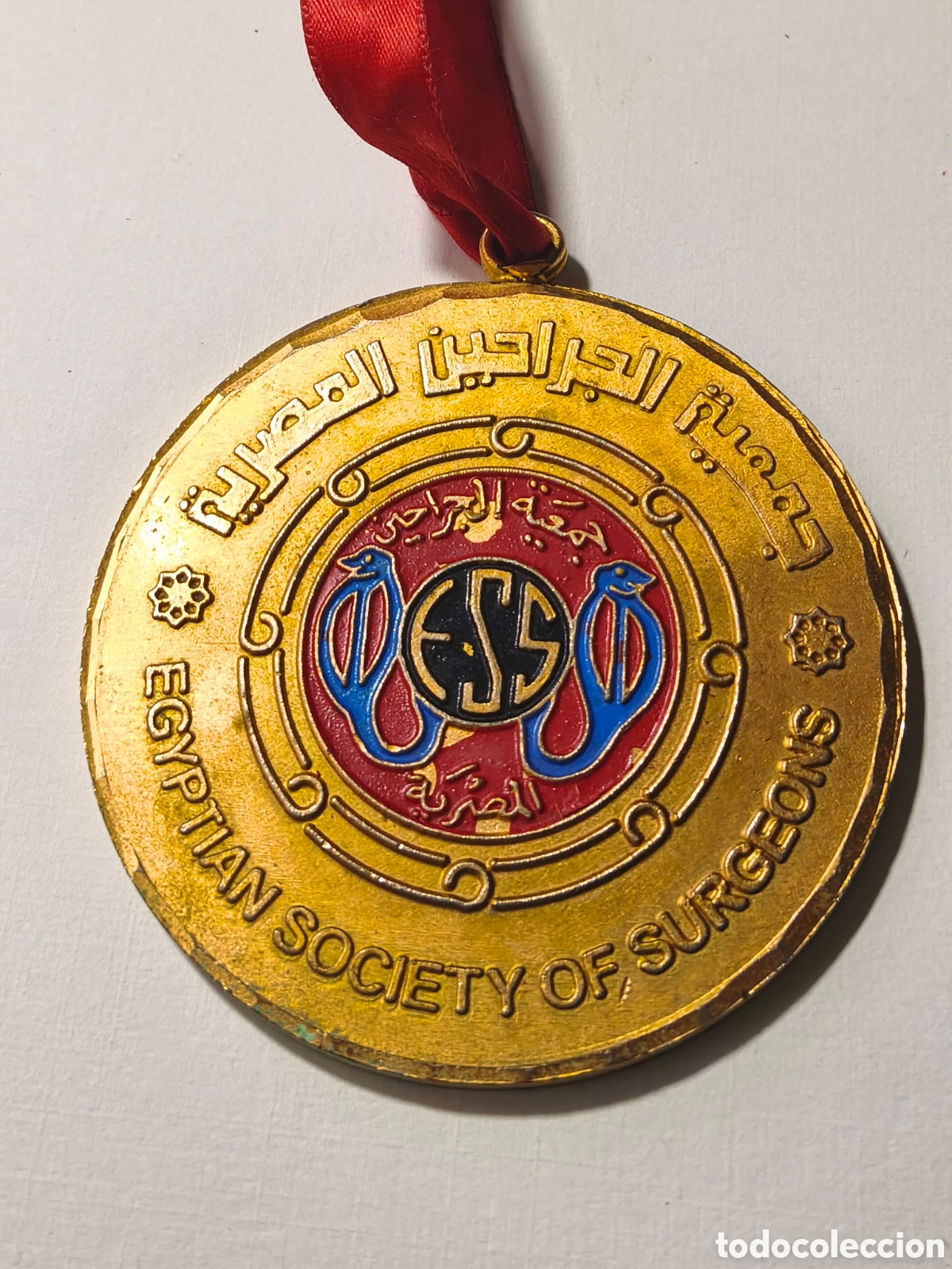 Coleccionismo: Egipto, 1998. Medalla de la Asociaci&oacute;n de cirujanos egipcios