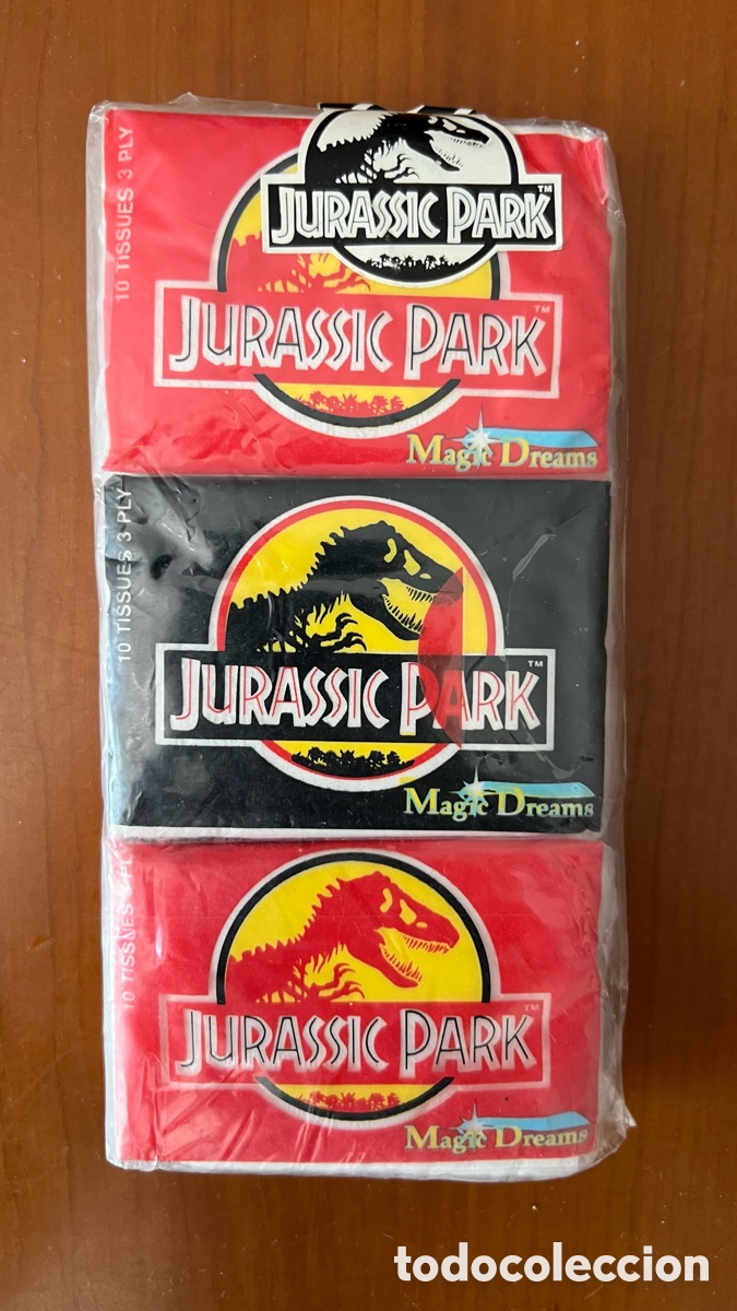 Coleccionismo: Pack de Pa&ntilde;uelos Jurassic Park 1993