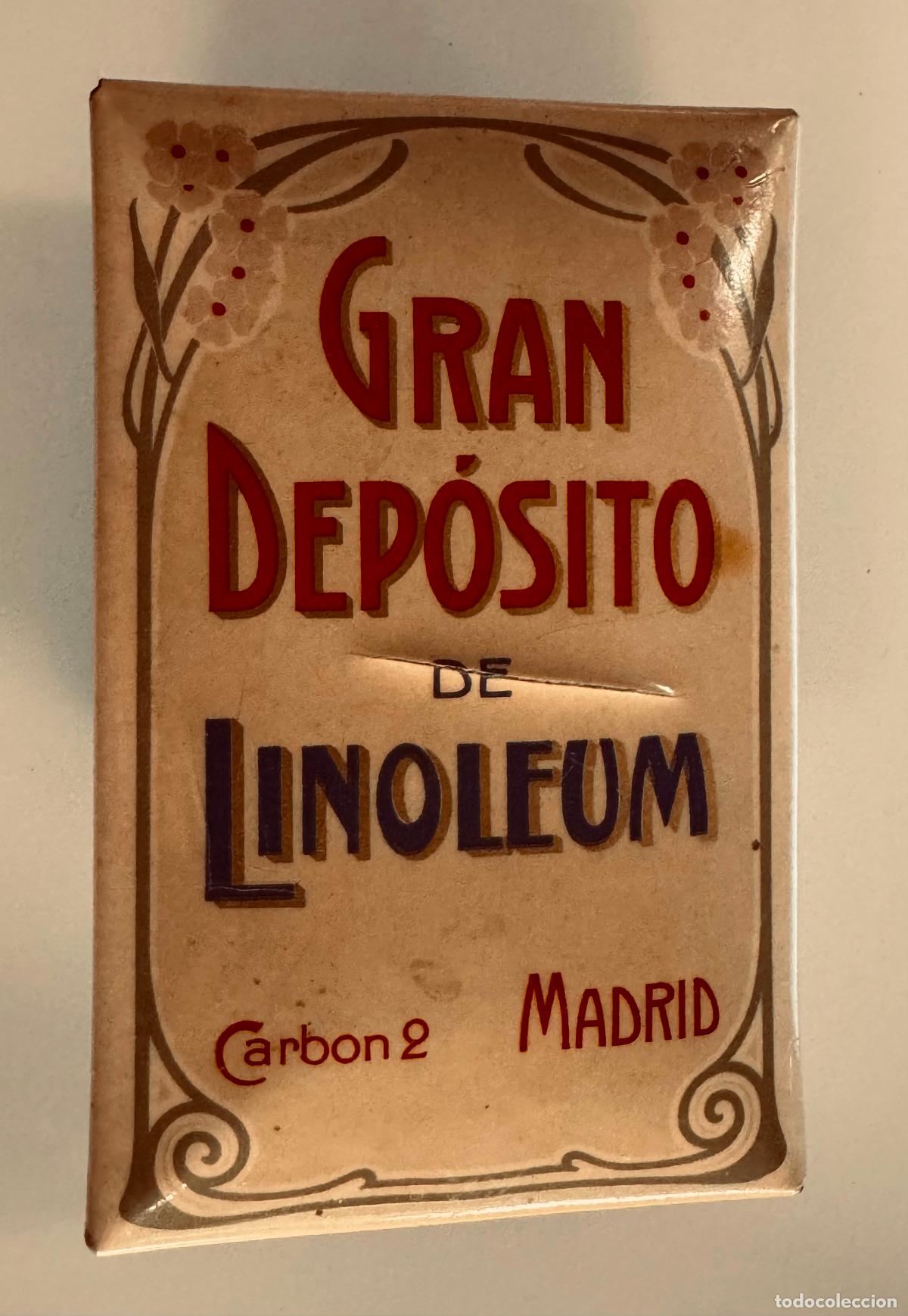 Collezionismo: GRAN DEPOSITO DE LINOLEUM - MADRID - SECANTE ANTIGUO ORIGINAL - VER FOTOS
