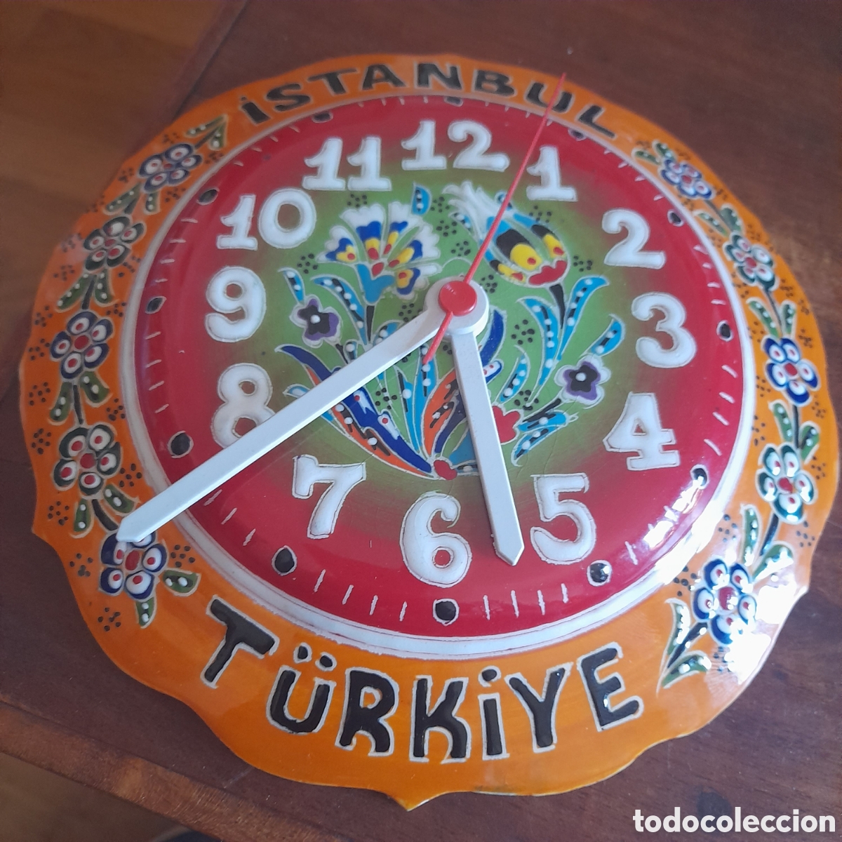 Collezionismo: Reloj de pila turkia ceramica