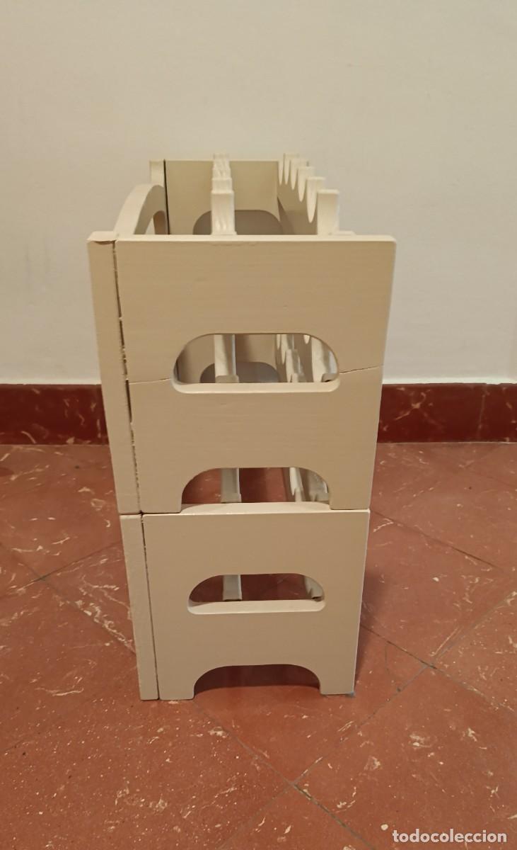 Coleccionismo: Botellero madera maciza blanco c&aacute;lido - Foto 4