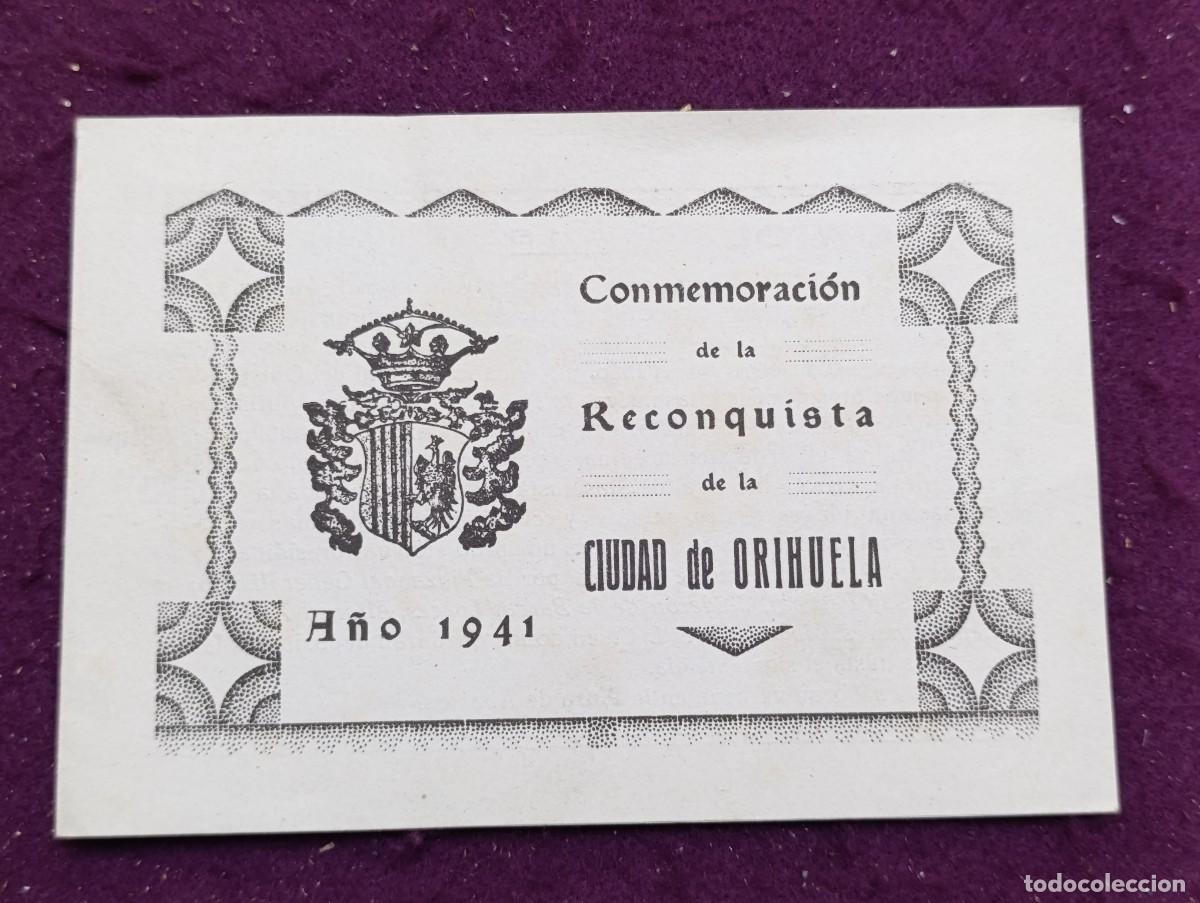 Colecionismo: Antiguo Programa, Conmemoraci&oacute;n de la Reconquista de Orihuela, 1941