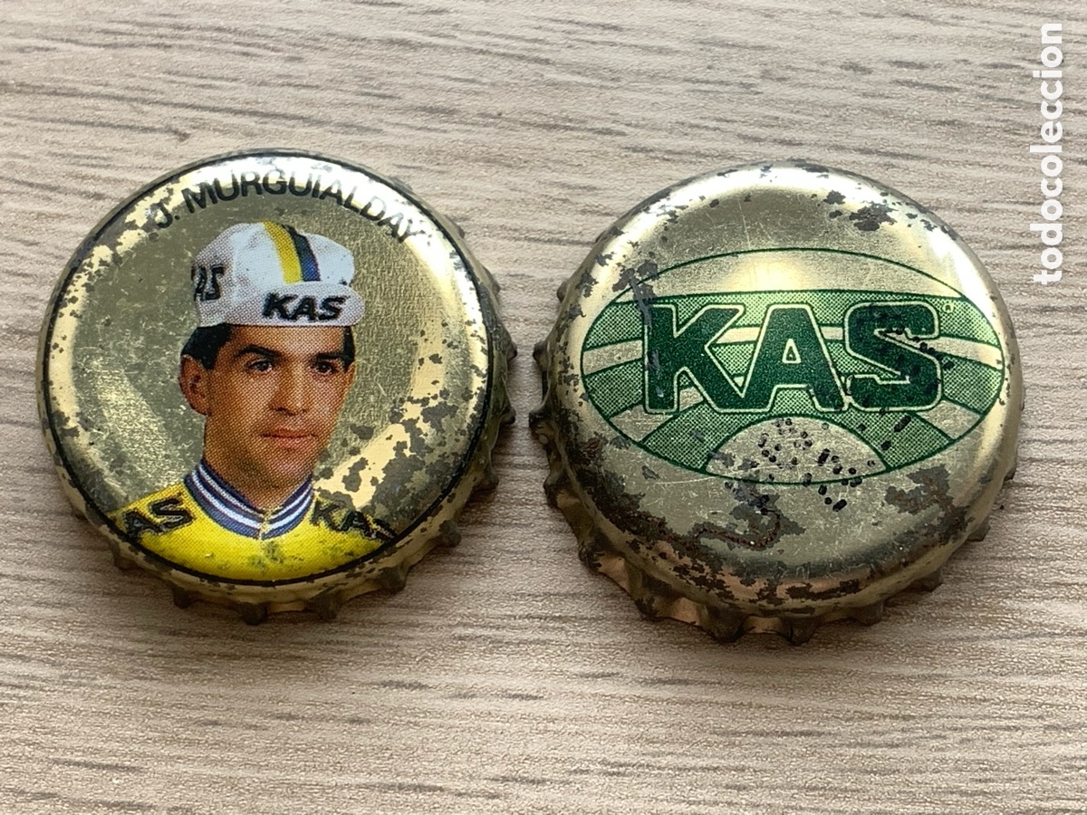 Collecting: Chapa Tap&oacute;n Corona - Pareja KAS - Ciclismo J.Murguialday
