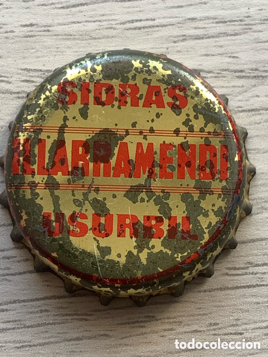 Coleccionismo: Chapa Corona Tap&oacute;n - SIDRAS ILLARAMENDI - USURBIL