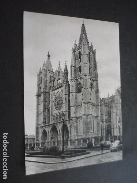 Coleccionismo: LEON ANTIGUA LAMINA 16 X 22 CM