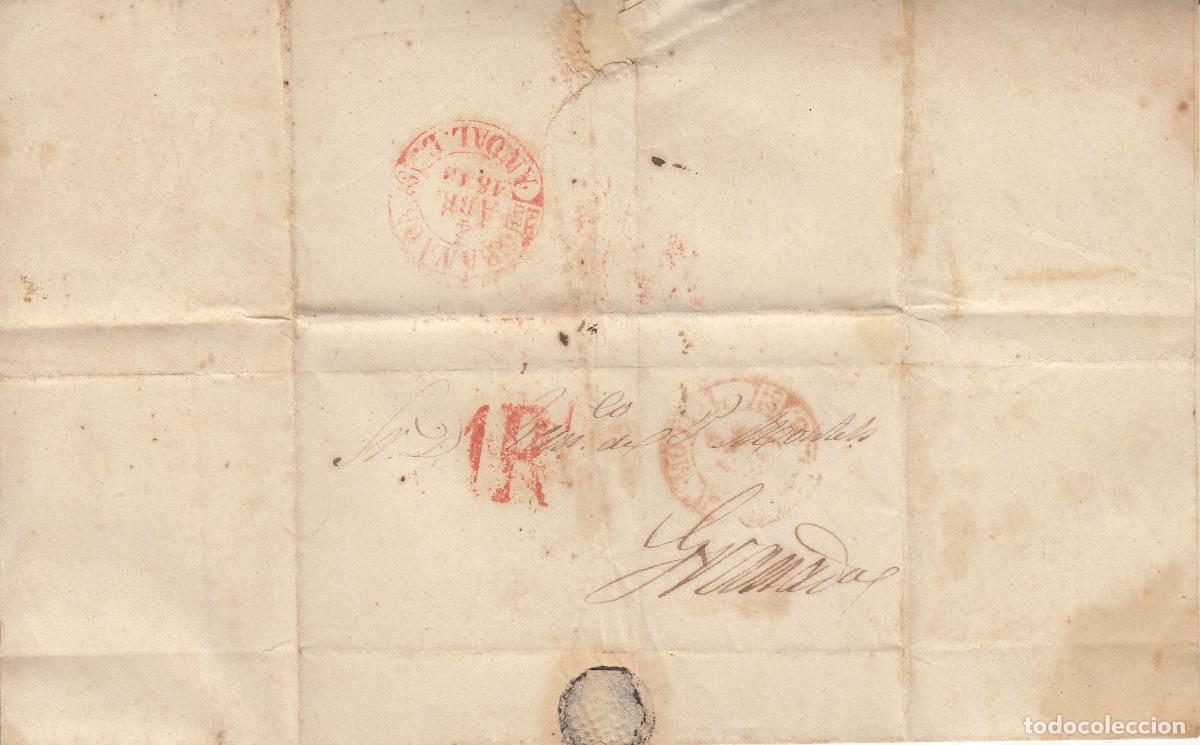 Coleccionismo: CRCAR354 CARTA COMPLETA COB MARCA 1R EN ROJO VER DESCRIPCON EN FOTO