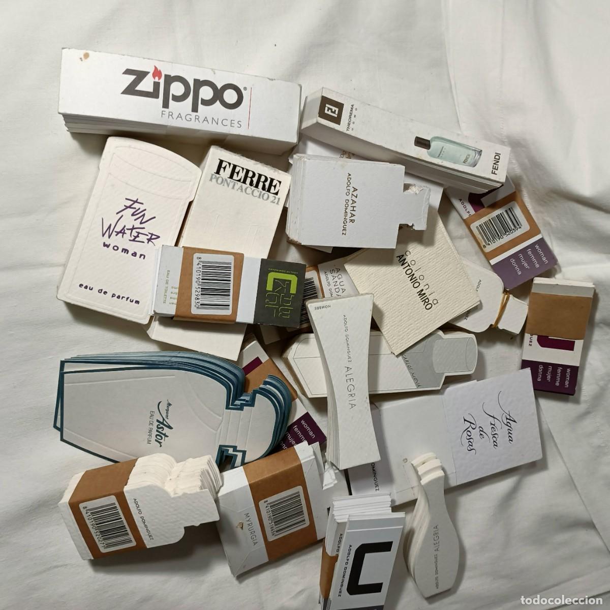 Collectionnisme: Centenas de tarjetas de papel para probar perfumes. Diversas marcas. Restos de droguer&iacute;a.