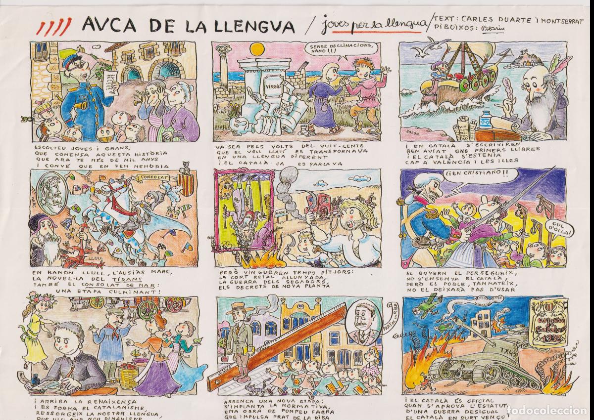 Collezionismo: AUCA DE LA LLENGUA - 18 QUADRES - JOVES PER LA LLENGUA - DUARTE - PILAR&Iacute;N