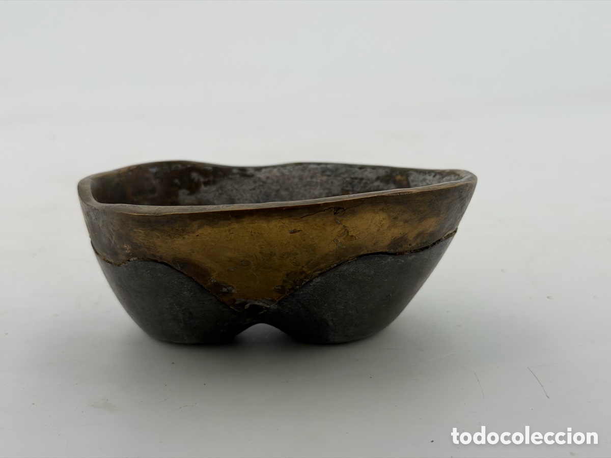 Coleccionismo: Cenicero Brutalista de Bronce - Foto 2