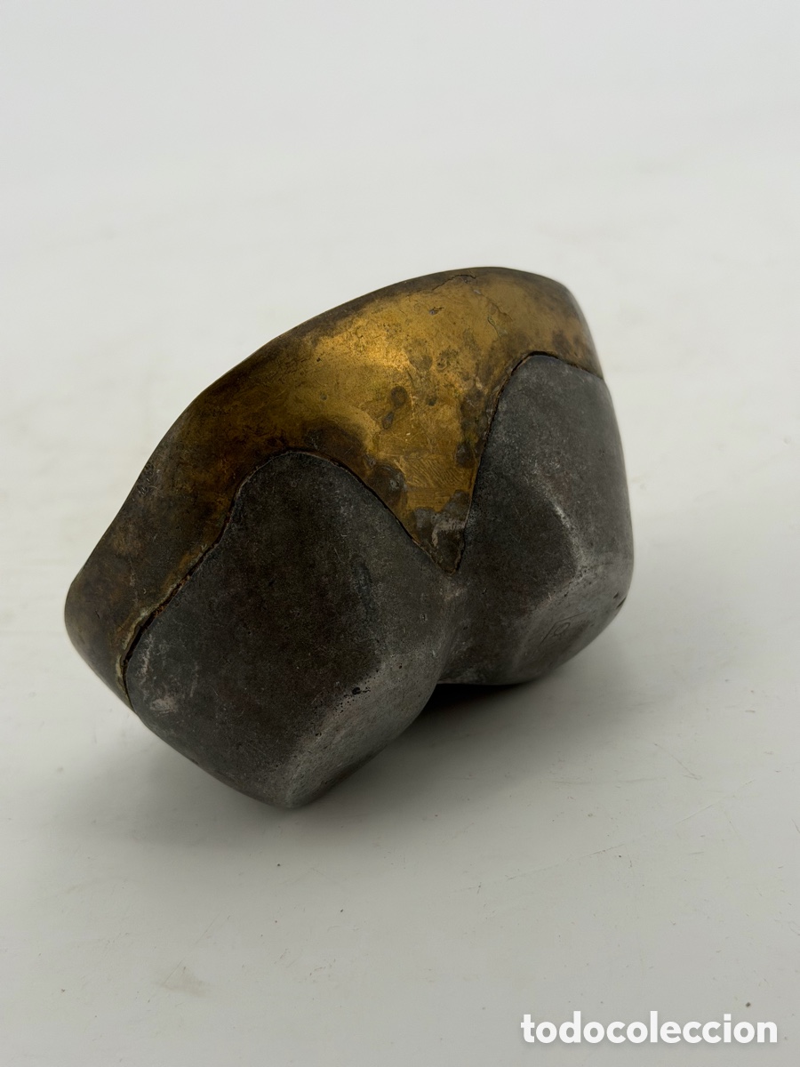 Coleccionismo: Cenicero Brutalista de Bronce - Foto 4