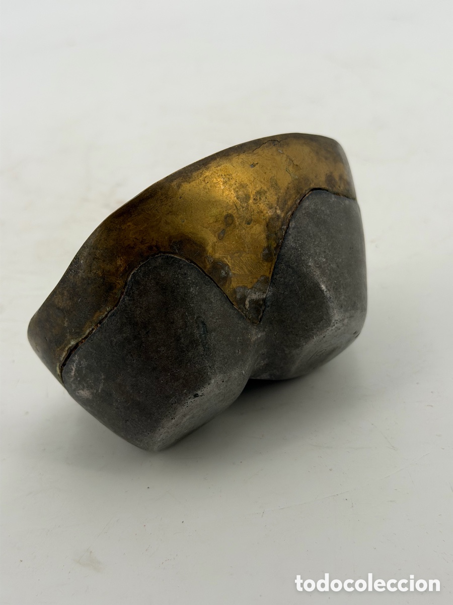 Coleccionismo: Cenicero Brutalista de Bronce - Foto 5