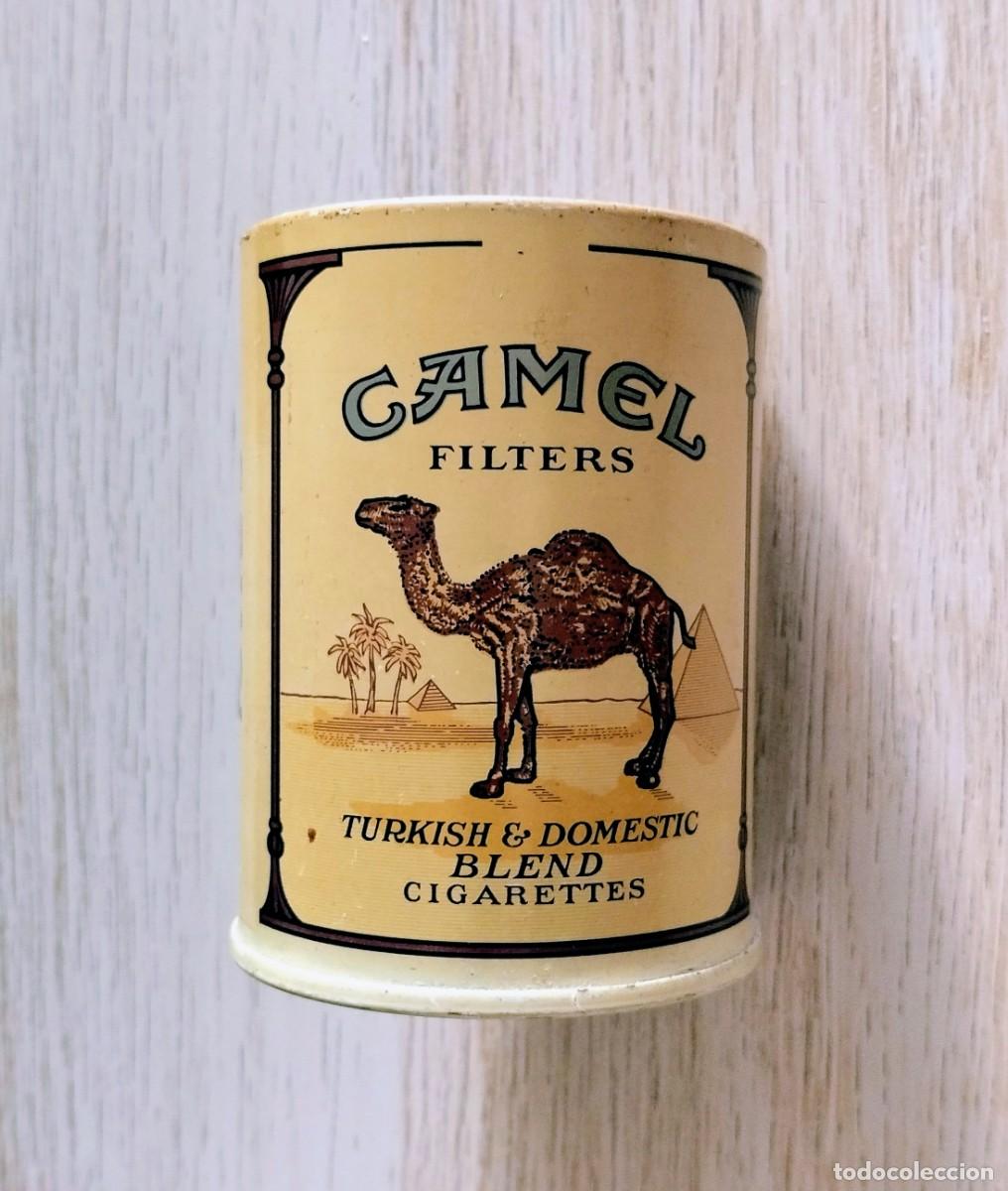 Coleccionismo: BOTE CAMEL (Hojalata serigrafiada) - Alto: 9,8 cm; Di&aacute;metro: 7,5 cm